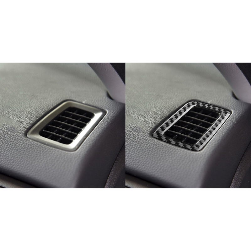 NVCNX Real Premium Carbon Fiber Compatible with Honda 9th Gen Accord 2013-2017 2014 2015 2016 SE LX Sport EX EX-L Touring Hybrid Accessories Car Dash Defogging Air Vent Cover Interior Trim Black - Image 3